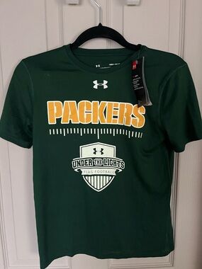 Under Armour Green Packers 'Under the Lights' Short Sleeve Tee, NWT